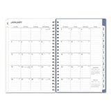 Blue Sky® Lindley Weekly/Monthly Planner, Lindley Floral Artwork, 8 x 5, White/Blue/Green Cover, 12-Month (Jan to Dec): 2026 (BLS101579) Each