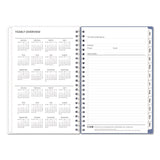 Blue Sky® Lindley Weekly/Monthly Planner, Lindley Floral Artwork, 8 x 5, White/Blue/Green Cover, 12-Month (Jan to Dec): 2026 (BLS101579) Each