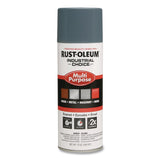 Rust-Oleum® Industrial Choice 1600 System Multi-Purpose Enamel Spray Paint, Gloss Machinery Gray, 12 oz Aerosol Can, 6/Carton (RST202214) Case of 6