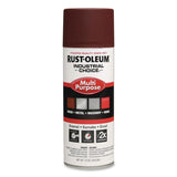 Rust-Oleum® Industrial Choice 1600 System Multi-Purpose Enamel Spray Paint, Flat Red, 12 oz Aerosol Can, 6/Carton (RST1667830) Case of 6