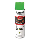 Rust-Oleum® Industrial Choice M1600 System Solvent-Based Precision Line Marking Paint, Flat Fluorescent Green, 17 oz Aerosol Can, 12/CT (RST203023V) Case of 12