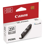 Canon® 6678C001 (CLI-231) Ink, 800 Page-Yield, Gray (CNM6678C001) Each