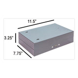 CONTROLTEK® Combination Lockable Key Cabinet, 28-Key, 7.75 w x 3.25 d x 11.5 h, Metal, Gray (CNK500150) Each