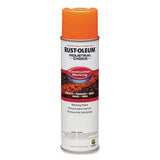 Rust-Oleum® Industrial Choice M1400 System Water-Based Construction Marking Paint, Gloss Fluorescent Orange, 17 oz Aerosol Can, 12/Carton (RST264697) Case of 12