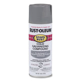 Rust-Oleum® Stops Rust Cold Galvanizing Spray, Flat Gray, 16 oz Aerosol Can, 6/Carton (RST7785830) Case of 6