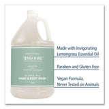 Diversified Hospitality Solutions Terra Pure Body Wash Gallon, Green Tea Lemongrass Scent, 1 gal Bottle (DHS002294EA) Each