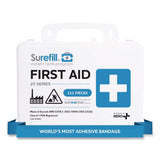 SUREFILL™ 25 ANSI 2021 A+ First Aid Kit, 111 Pieces, Weatherproof Plastic Case (AOHSF25AW) Each
