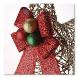 National Tree Company® Champagne Glitter Deer Family, AC Powered, Warm White LED Lights, 27" x 8.5" x 60", Champagne (NTTDF370001U) Each