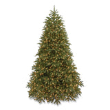 National Tree Company® Pre-Lit Jersey Fraser Fir Medium Tree, 56" x 56" x 90", Green Tree, Green Tree Stand (NTTPEJF130275) Each