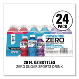 POWERADE® Zero Sports Drink, Assorted Flavors, 20 oz, 24/Carton (GRR22002679) Case of 24