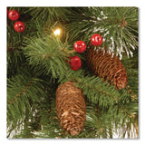 National Tree Company® Pre-Lit Crestwood Spruce Wreath, AC Powered, Clear Incandescent Lights, 36" Diameter x 5"h, Green (NTTCW730636W1) Each