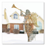National Tree Company® Silver Angel Decor, AC Powered, Cool White LED Lights, 24" x 30 "x 48", Silver (NTTDF070005U) Each