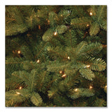 National Tree Company® Pre-Lit Downswept Douglas Fir Tree, 49" x 49" x 78", Green Tree, Green Tree Stand (NTTPEDD131265) Each