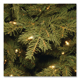 National Tree Company® Pre-Lit Nordic Spruce Slim Tree, 44" x 44" x 78", Green Tree, Green Tree Stand (NTTPENS132165) Each