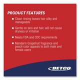 Betco® Lotion Hand, Hair and Body Shampoo, Mandarin Grapefruit Scent, 2 L Bottle, 6/Carton (BET7736200) Case of 6