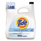 Tide® Free and Gentle Liquid Laundry Detergent, HE Compatible, 100 Loads, 132 oz Bottle, 4/Carton (PGC12140) Case of 4