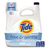 Tide® Free and Gentle Liquid Laundry Detergent, HE Compatible, 100 Loads, 132 oz Bottle, 4/Carton (PGC12140) Case of 4