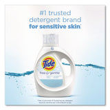 Tide® Free and Gentle Liquid Laundry Detergent, HE Compatible, 100 Loads, 132 oz Bottle, 4/Carton (PGC12140) Case of 4