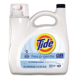Tide® Free and Gentle Liquid Laundry Detergent, HE Compatible, 100 Loads, 132 oz Bottle, 4/Carton (PGC12140) Case of 4
