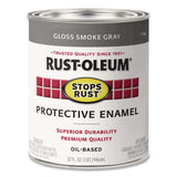 Rust-Oleum® Stops Rust Brush-On Protective Enamel Paint, Gloss Smoke Gray, 1 qt Can, 2/Carton (RST7786502) Case of 2
