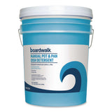Boardwalk® Manual Pot and Pan Dish Detergent, Fresh Breeze Scent, 5 gal Pail (BWK4858) Each