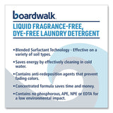 Boardwalk® Liquid Fragrance-Free, Dye-Free Laundry Detergent, Unscented, 1 gal Bottle, 4/Carton (BWK4850) Case of 4