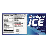 Dentyne Ice® Sugarless Gum, Peppermint Flavor, 16 Pieces/Pack, 12 Packs/Carton (GRR22002647) Case of 12