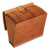 Pendaflex® Heavy-Duty Expanding File with Reinforced Flap, 12 Sections, Elastic Cord Closure, 1/3-Cut Tabs, Letter Size, Redrope (PFXR117MLHD) Each