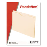 Pendaflex® Manila Reinforced File Jackets, 2-Ply Straight Tab, Letter Size, Manila, 50/Box (PFX22200) Box of 50