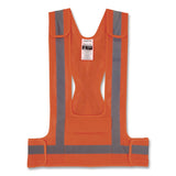 ergodyne® GloWear 8142BA Type O Class 1 Breakaway Hi-Vis Safety Vest, Polyester, Small/Medium, Orange (EGO27022) Each