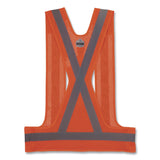 ergodyne® GloWear 8142BA Type O Class 1 Breakaway Hi-Vis Safety Vest, Polyester, Large/X-Large, Orange (EGO27023) Each