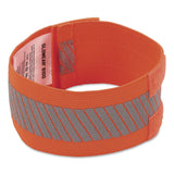 ergodyne® GloWear 8100 Hi-Vis Arm/Leg Band with Hook and Loop, Small/Medium, Orange, 2/Pack (EGO29021) Each