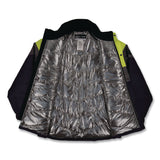 ergodyne® N-Ferno 6464 Insulated Freezer Jacket with AmpliFIRE Heat Reflective Lining, Large, Navy (EGO41134) Each
