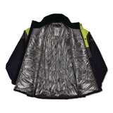 ergodyne® N-Ferno 6464 Insulated Freezer Jacket with AmpliFIRE Heat Reflective Lining, 4X-Large, Navy (EGO41138) Each