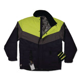 ergodyne® N-Ferno 6464 Insulated Freezer Jacket with AmpliFIRE Heat Reflective Lining, 4X-Large, Navy (EGO41138) Each