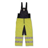 ergodyne® N-Ferno 6479 Hi-Vis Freezer Bib Overalls, Large, Lime (EGO41284) Each