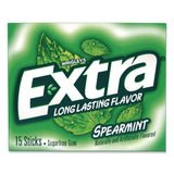 Wrigley's® Extra Spearmint Sugar-Free Gum, Spearmint, 15 Sticks/Pack, 10 Packs/Carton (GRR22002638) Case of 10