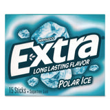 Wrigley's® Extra Polar Ice Sugar-Free Gum, Polar Ice, 15 Sticks/Pack, 10 Packs/Carton (GRR22002641) Case of 10