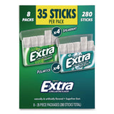 Wrigley's® Extra Polar Ice and Spearmint Sugar-Free Gum Variety Pack, Polar Ice/Spearmint, 35 Sticks/Pack, 8 Packs/Carton (GRR22002644) Case of 8