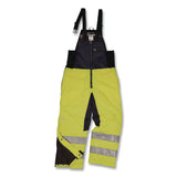 ergodyne® N-Ferno 6479 Hi-Vis Freezer Bib Overalls, 2X-Large, Lime (EGO41286) Each