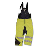 ergodyne® N-Ferno 6479 Hi-Vis Freezer Bib Overalls, 4X-Large, Lime (EGO41288) Each