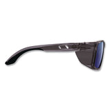 ergodyne® Skullerz SIXTEN Anti-Scratch/Enhanced Anti-Fog Safety Glasses w/Side Shield, Polarized Mirrored Lens, Translucent Smoke, Blue (EGO58240) Each