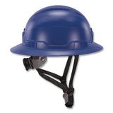 ergodyne® Skullerz 8963 Full Brim Class E Safety Helmet, 6-Point Rachet Suspension, Full Brim, Blue (EGO60543) Each