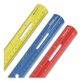 Westcott® Plastic Ruler, Standard/Metric, 12" Long, Randomly Assorted Colors (ACM10526) Each