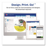 Avery® Quarter-Fold Greeting Cards with Matching Envelopes, 80 lb, 5.5 x 4.25, Matte White, 1 Card/Sheet, 20 Sheets/Pack (AVE3266) Pack of 20