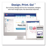 Avery® Clip-Style Name Badge Kit, Clear, 3 x 4 Insert, 50 Badges/Box, 5 Boxes/Carton (AVE74536) Case of 5