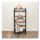 Advantus FlipShelf Three-Shelf Unit, 14.5w x 12d x 30.5h, Black (AVT2431834) Each