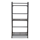 Advantus FlipShelf Three-Shelf Unit, 14.5w x 12d x 30.5h, Black (AVT2431834) Each