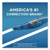 BIC® Wite-Out Brand Exact Liner Correction Tape, Non-Refillable, 0.2" x 19.8 ft, White Tape, Translucent Orange Dispenser, 10/Box (BICWOELP10) Box of 10