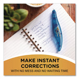 BIC® Wite-Out Brand Exact Liner Correction Tape, Non-Refillable, 0.2" x 19.8 ft, White Tape, Translucent Orange Dispenser, 10/Box (BICWOELP10) Box of 10